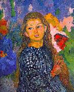  Giovanni   Giacometti Portrait of Ottilia Giacometti oil painting artist